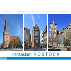 Hansestadt ROSTOCK, das Tor zur Ostsee (Wandkalender 2023 DIN A2 quer)